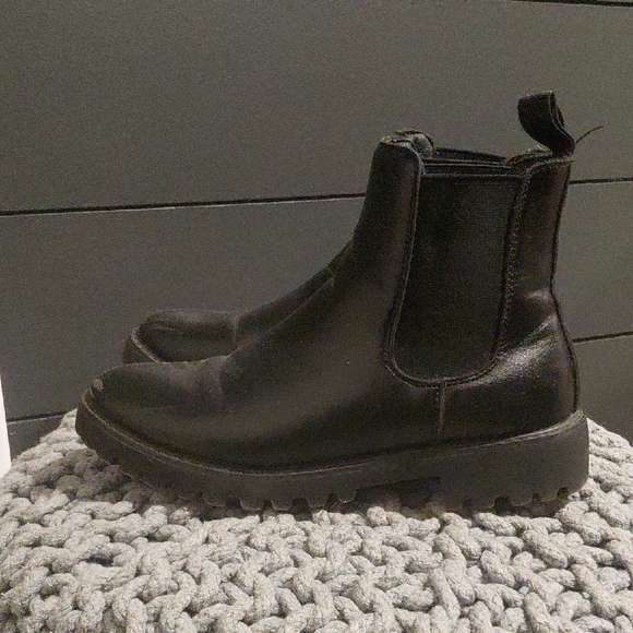Shoes - Black Leather  Boots